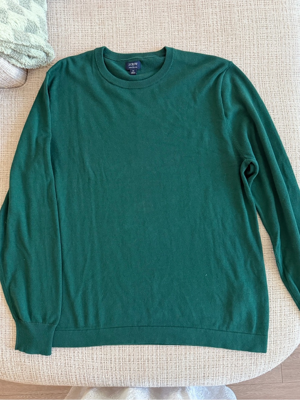 J. Crew Men’s Dark Green Crewneck Sweater